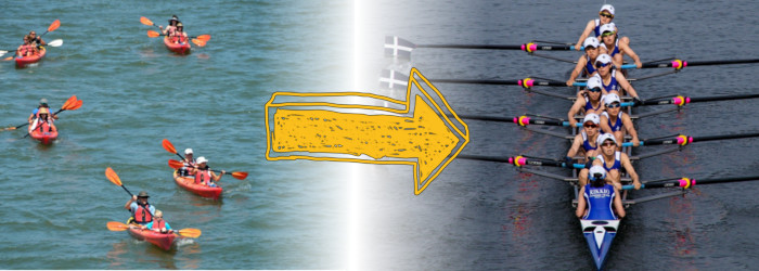 Vous allez passer des touristes en canoë à l’équipe d’aviron !